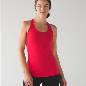 Red Lululemon Racerback Tank Top